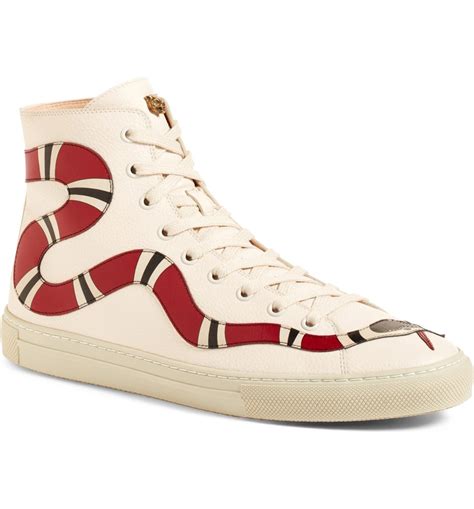 scarpe gucci sneakers alte|Gucci snake sneakers women's.